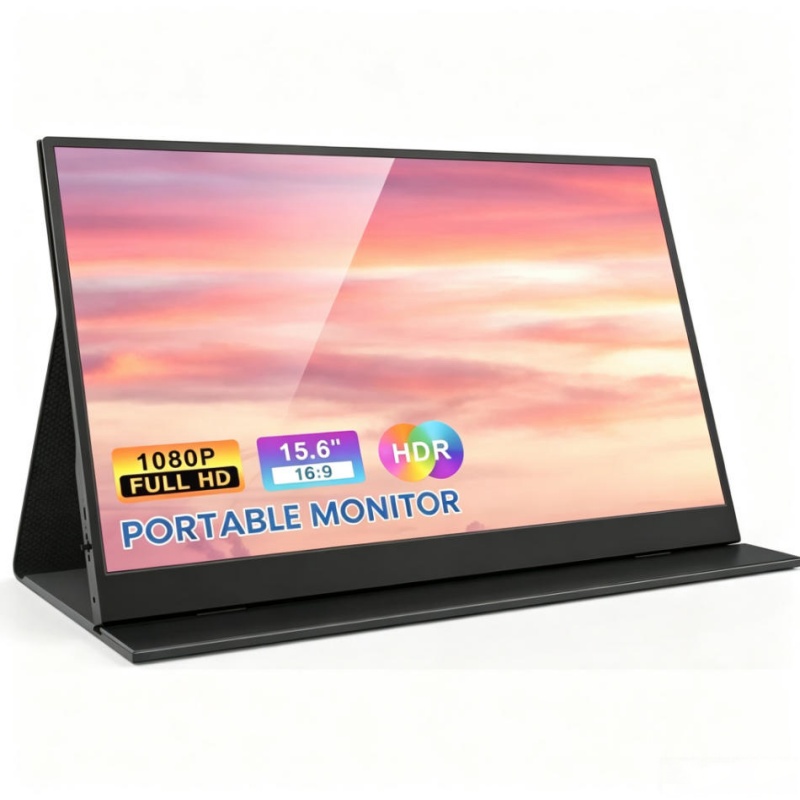 Portable Monitor 15.6 Inch 1080P Type C - 15.6 İnç Taşınabilir Dokunmatik Monitör, Dokunmatik