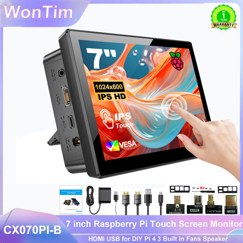 Portable Touchscreen Monitor For Laptop - WonTim Taşınabilir 7 inç Dokunmatik LCD