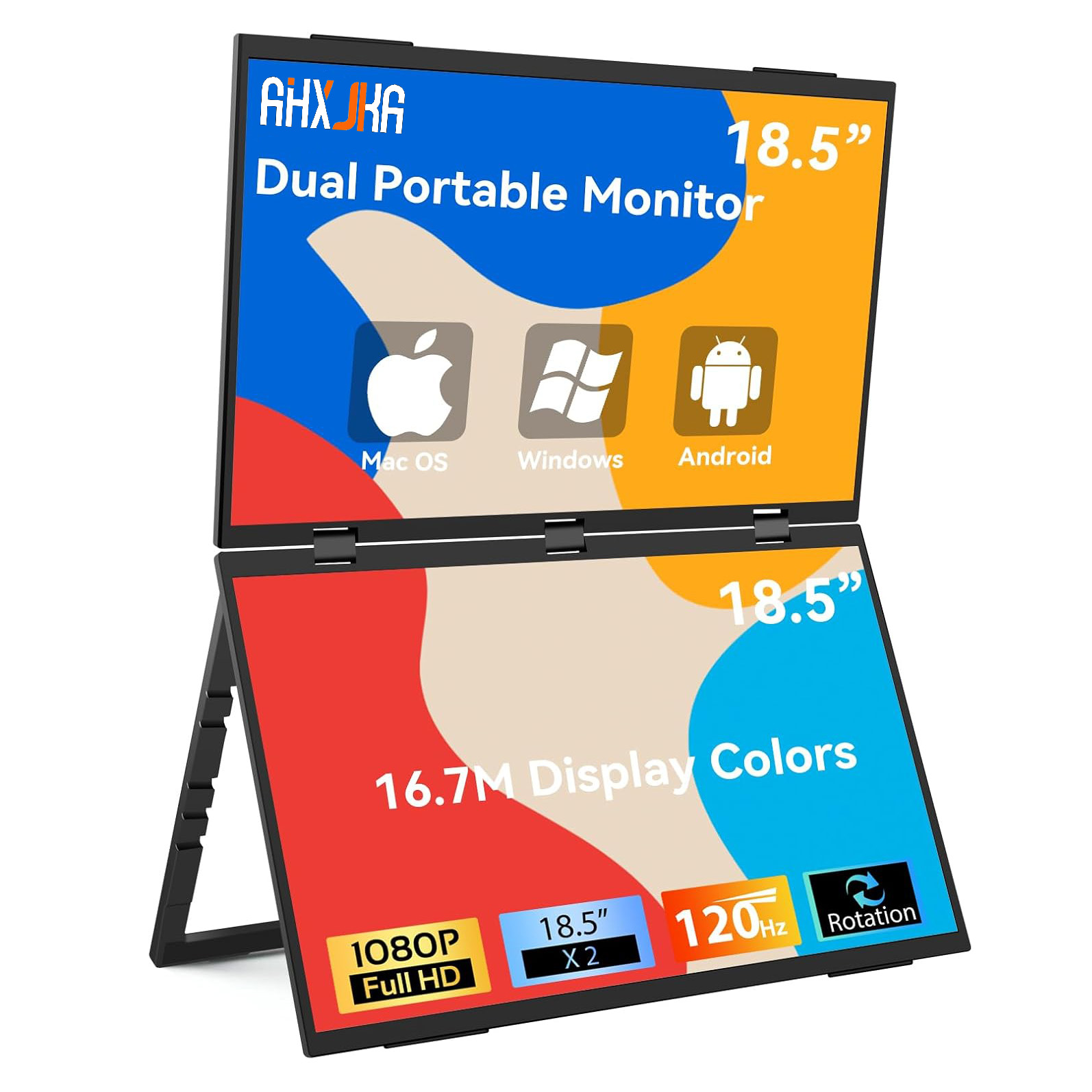 AHXJKA 18.5 İnç 100Hz Dizüstü  - Triple Screen Laptop Monitor Foldable incelemesi ve fiyatı
