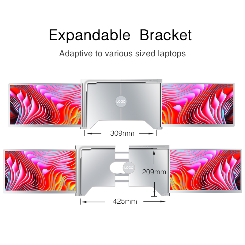 14-17 inç Dizüstü Bilgisayarla - Dual Screen Portable Monitor Extender incelemesi ve fiyatı