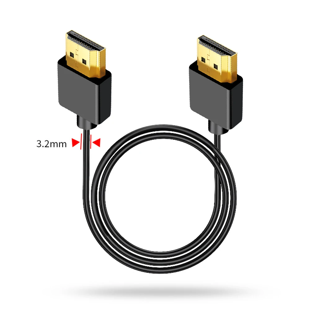 Taşınabilir İnce Işık HD2. 0 K - Mini Hdmi To Hdmi Cable Ultra Slim incelemesi ve fiyatı