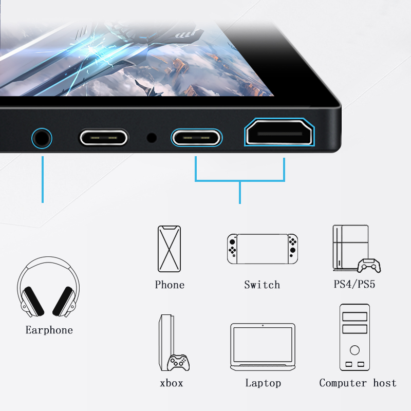 17.3 İnç Ultra İnce Oyun Dokun - Portable Gaming Monitor 144Hz 17.3 Inch incelemesi ve fiyatı
