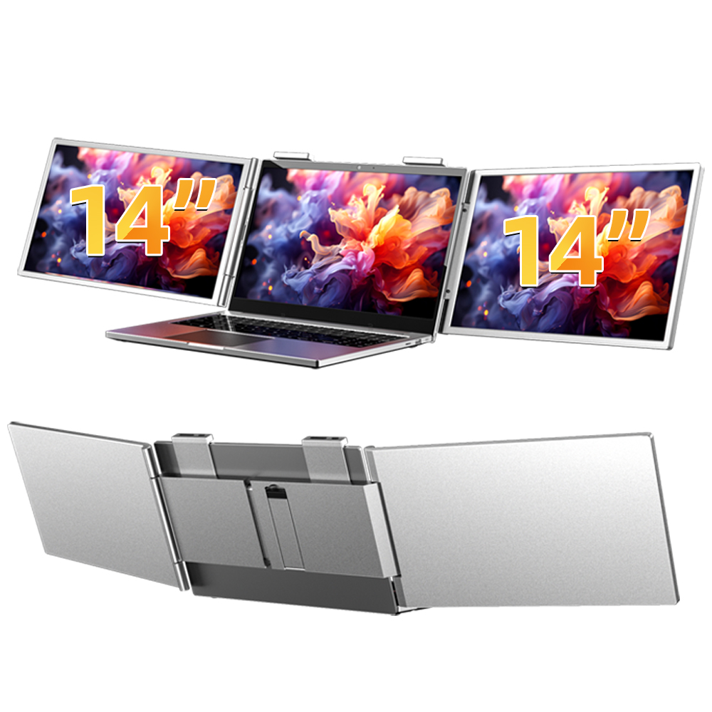 14'' OEM S3 Üçlü Ekran Oyun Ta - Triple Screen Laptop Monitor Foldable incelemesi ve fiyatı