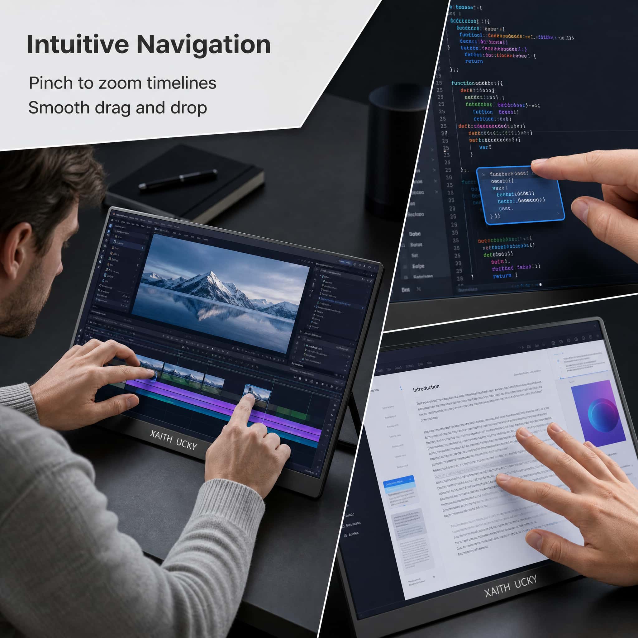 14 İnç 10 Noktalı Dokunmatik E - Portable Touchscreen Monitor For Laptop incelemesi ve fiyatı