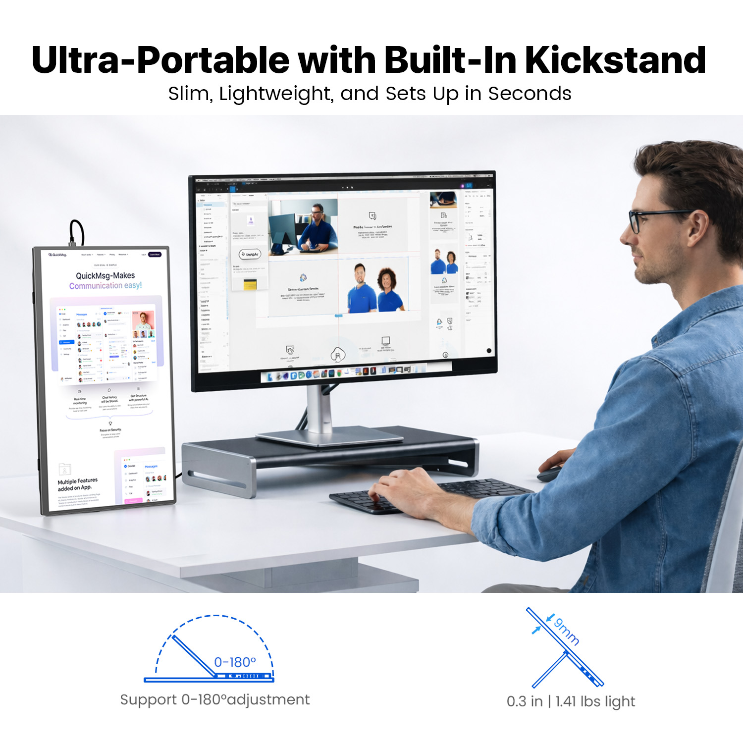 UPERFECT 15,6 inç Taşınabilir  - Portable Touchscreen Monitor For Laptop incelemesi ve fiyatı