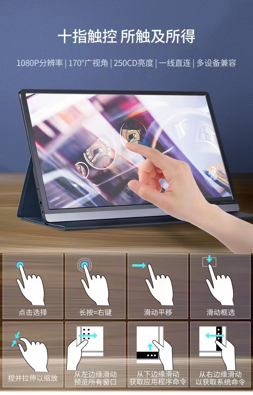 15.6 İnç 1080P Üçlü Taşınabili - Portable Monitor 15.6 Inch 1080P Type C incelemesi ve fiyatı